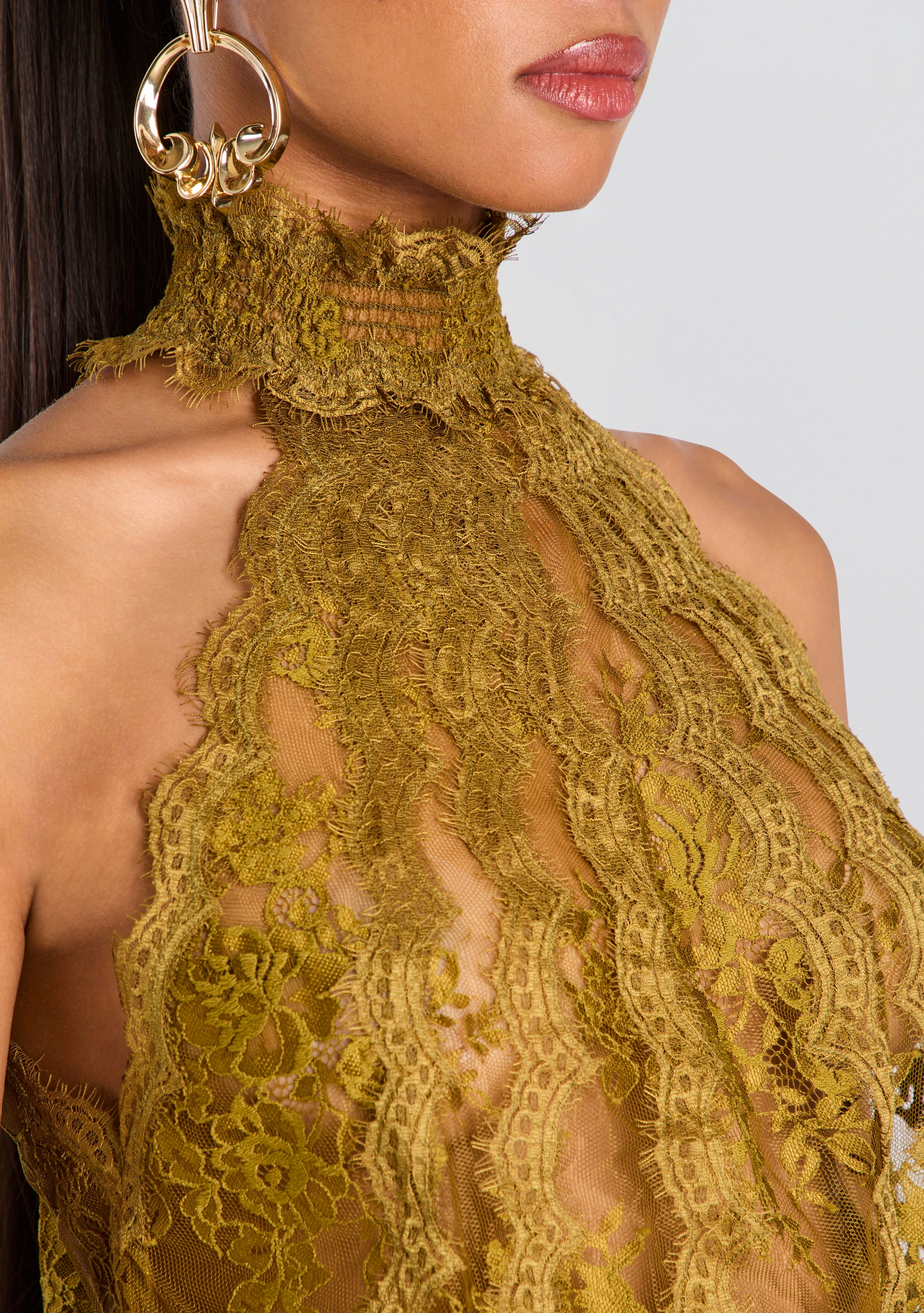 Emerald Lace Dress – Retrofete