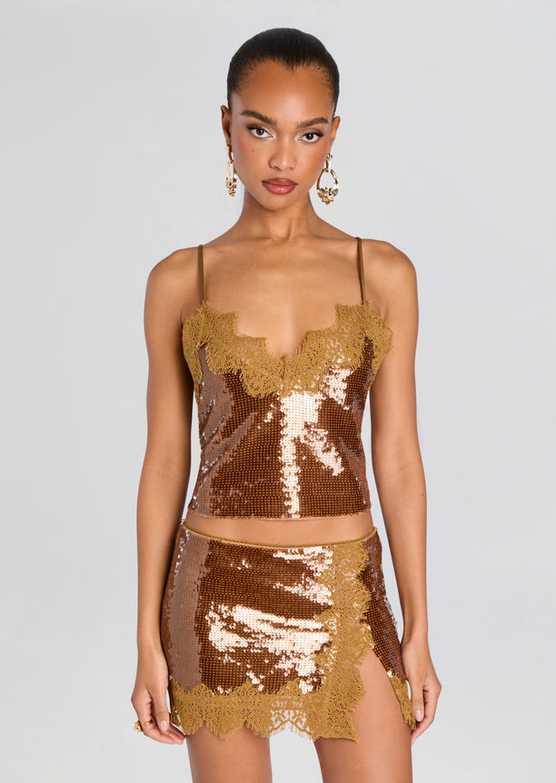 Mik Sequin Top