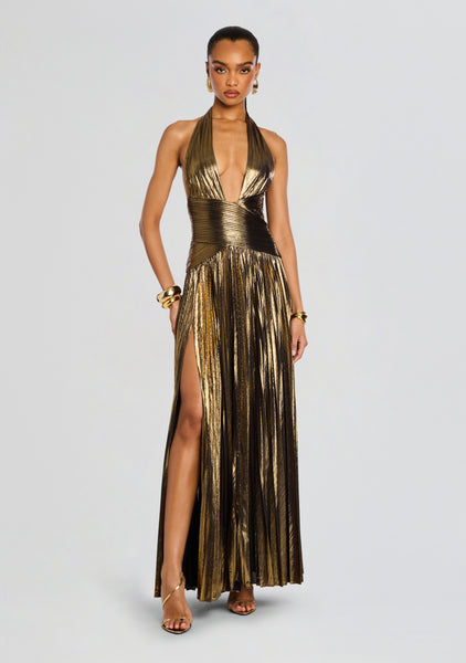 antique gold bridesmaid dresses Retrofete Women's Waldorf Gown - Gold - Size L main image 1
