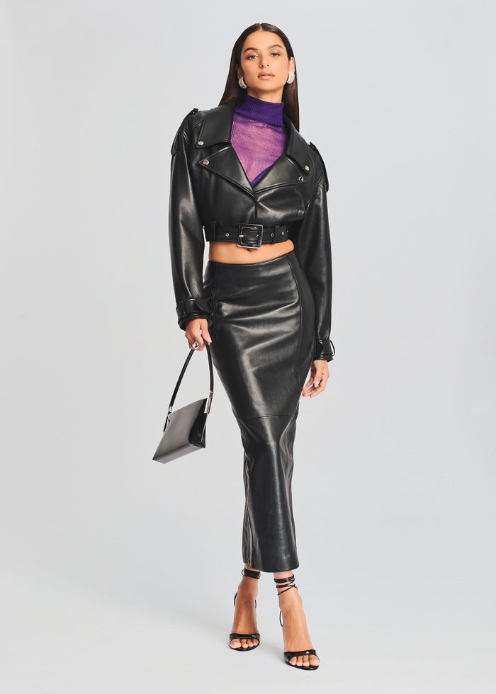 Liza Leather Skirt