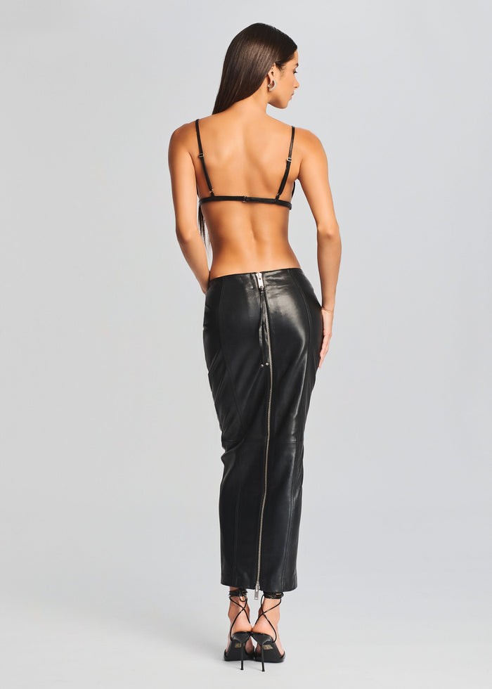 Liza Leather Skirt