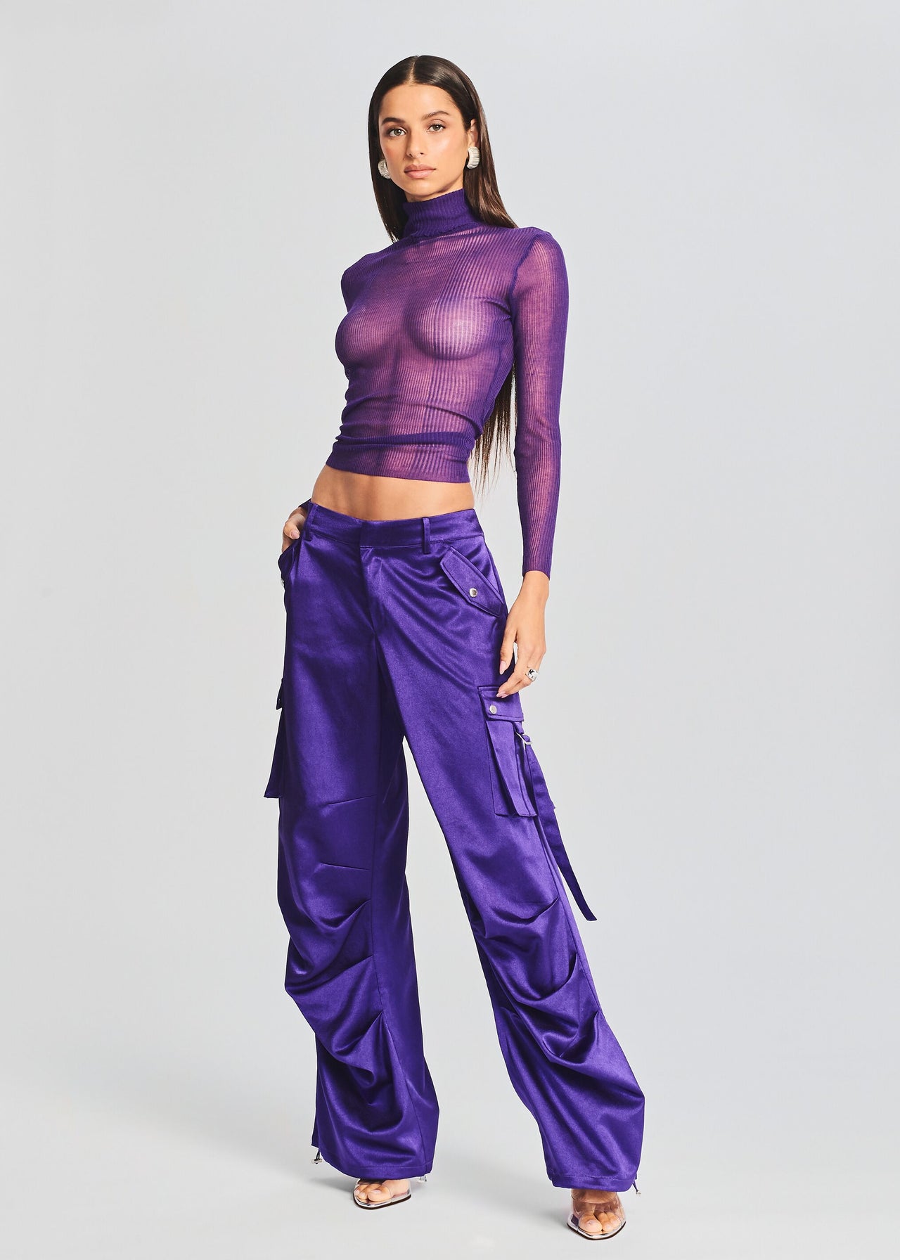 2020 Popular Style Purple Loose Jeans - China Jeans and Purple