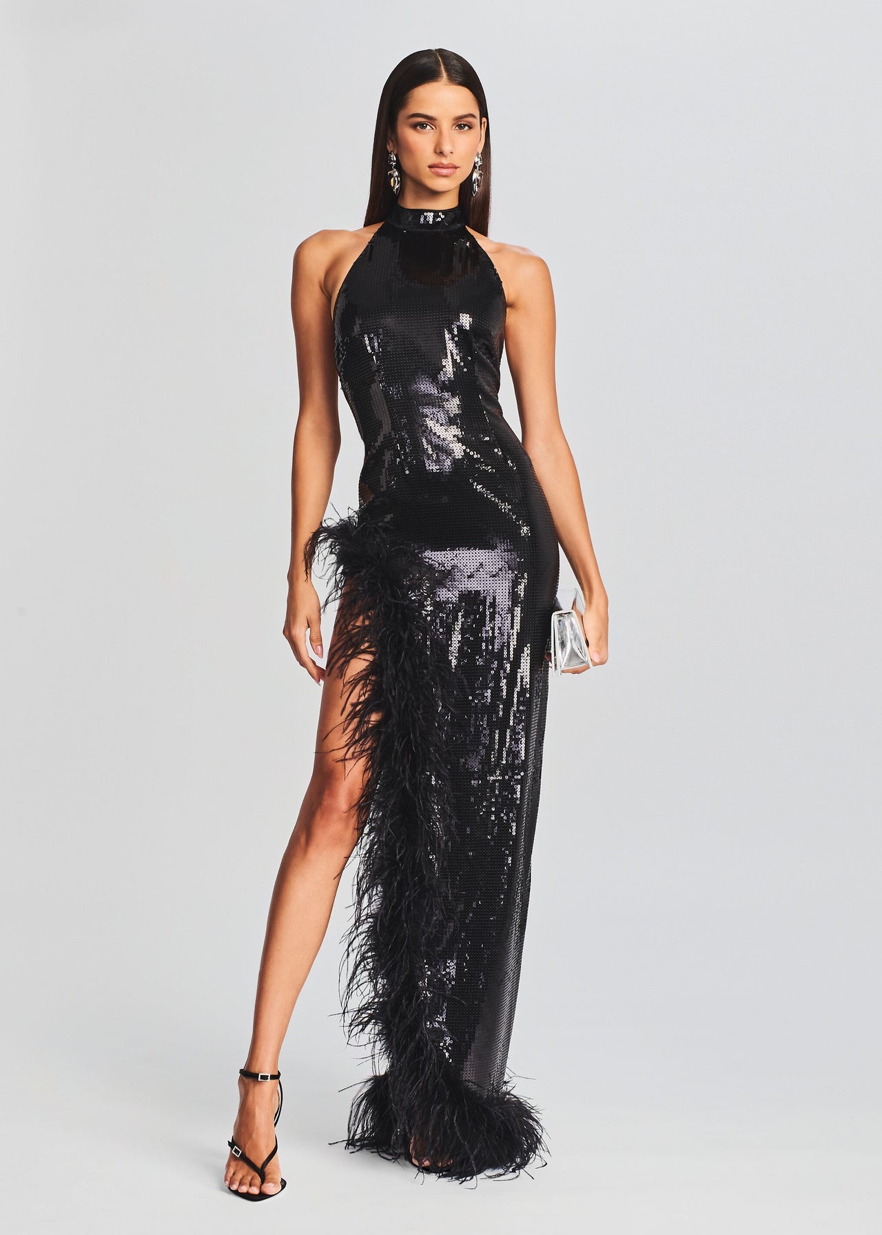 Vixen Sequin Feather Dress Retrofete Vixen Sequin Feather Dress Retrofete