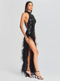 Vixen Sequin Feather Dress