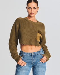Mid Cropped Devin Sweater