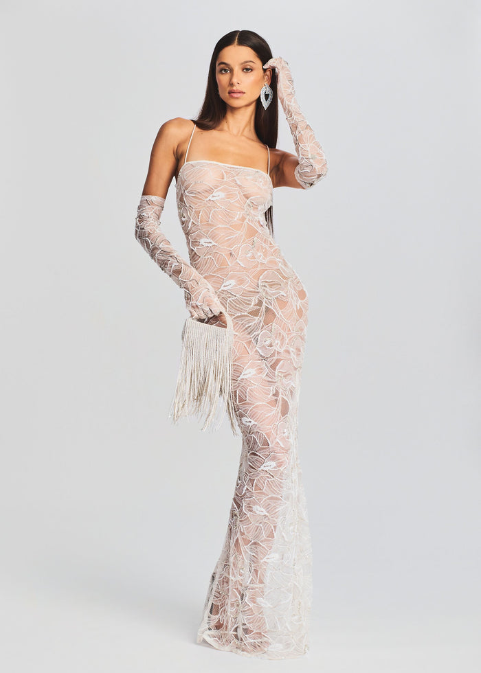 Ruby Embellished Lace Dress