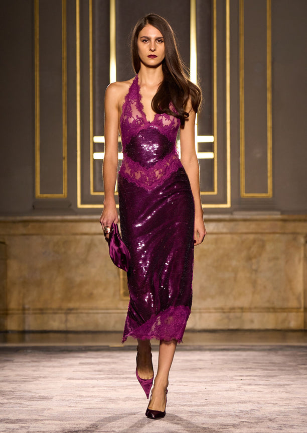 Vicky Sequin Lace Dress