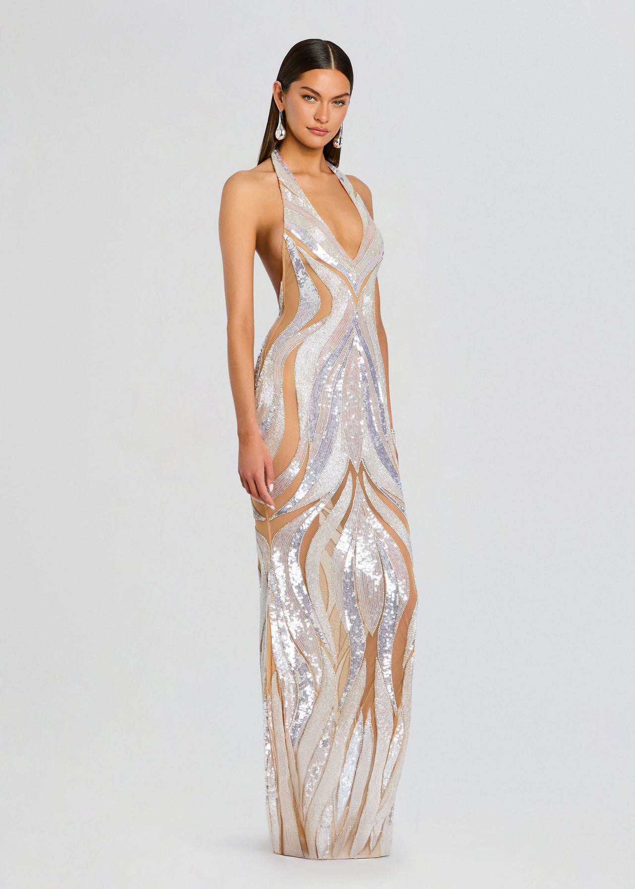 retrofte Women's Emryn Embellished Dress - White - Maxi Dresses