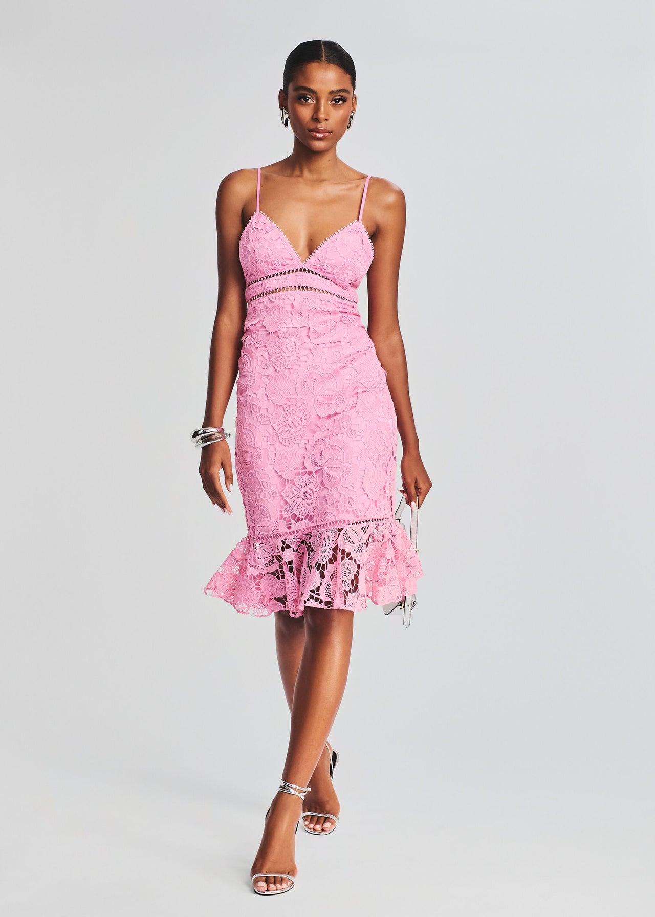 Eliza Lace Midi Dress Retrofete Eliza Lace Midi Dress Retrofete
