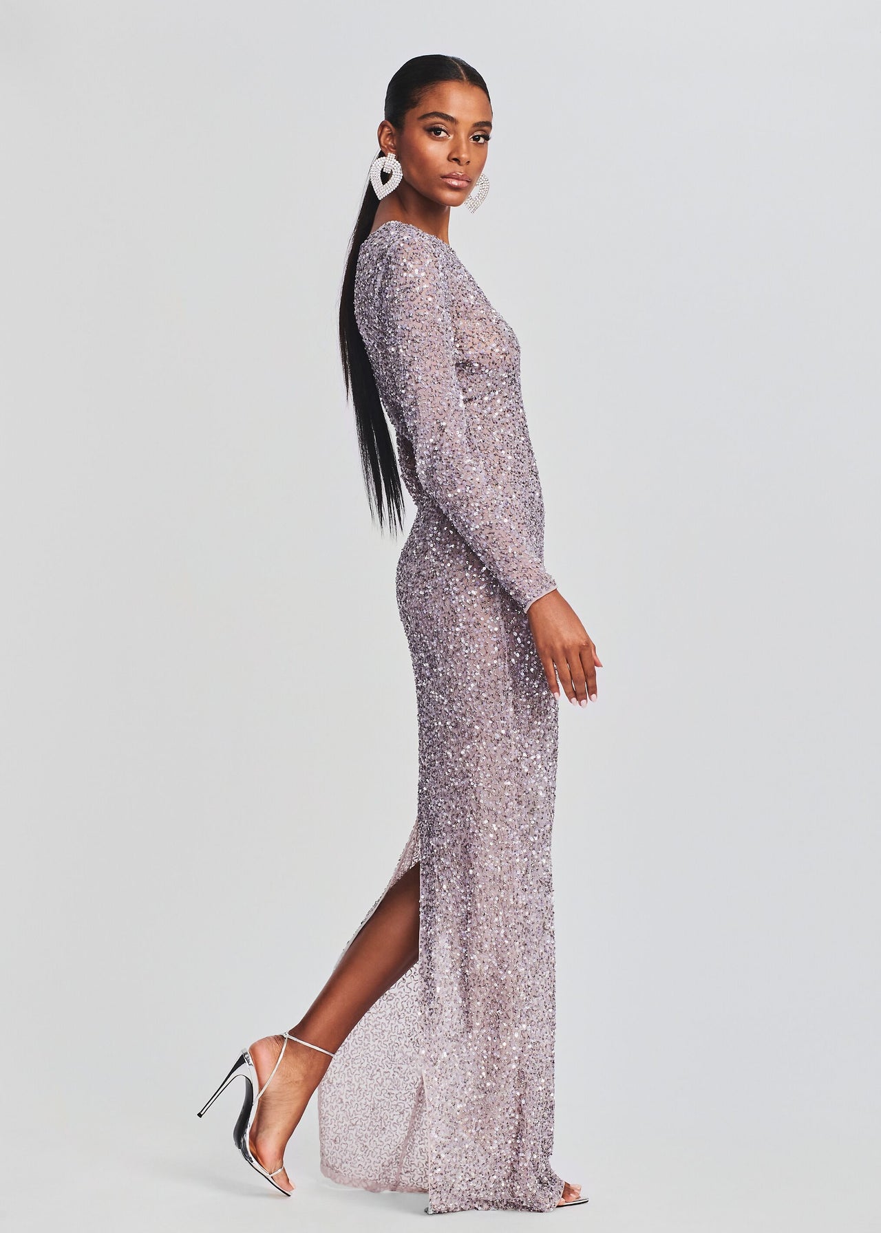retrofete heidi sequin dress retrofete Heidi Dress Gunmetal Black Sequin Embellished Sexy XS NWT $1295