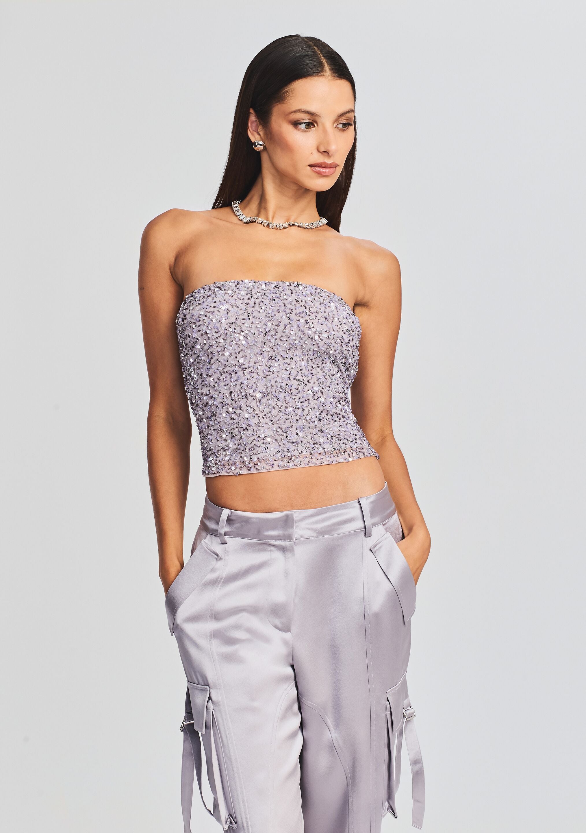 M TO R ［TOPS］SEQUINED BUSTIER