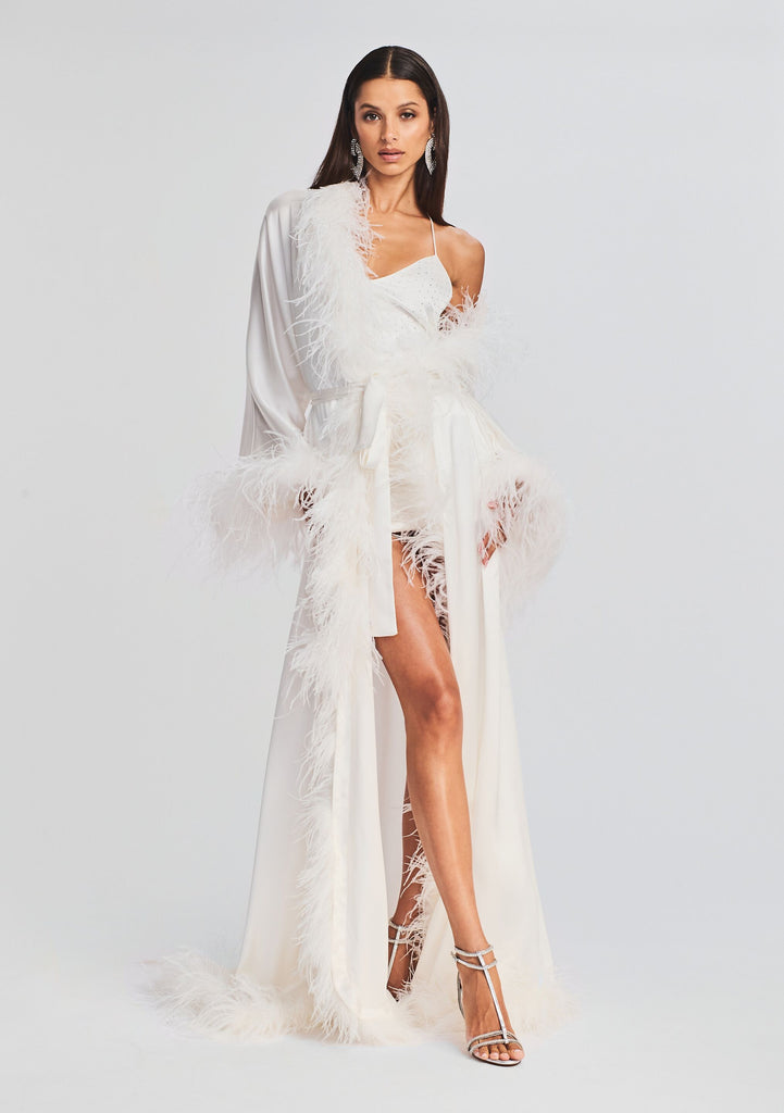 Feather Robe Drag Juno Feather Robe – Retrofete