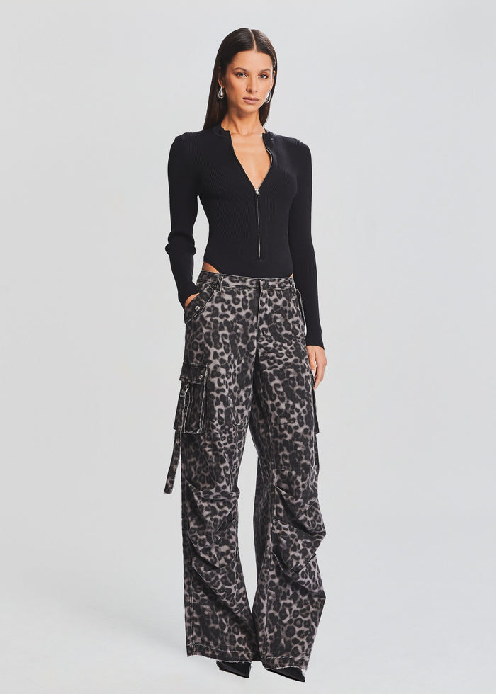 Geo Rib Knit Bodysuit