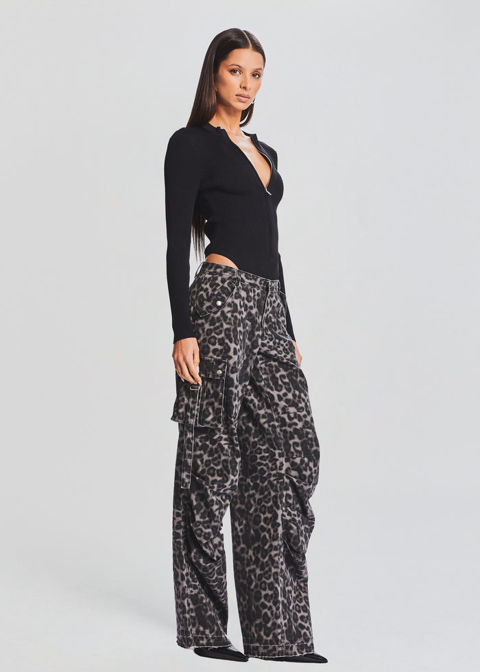 Geo Rib Knit Bodysuit