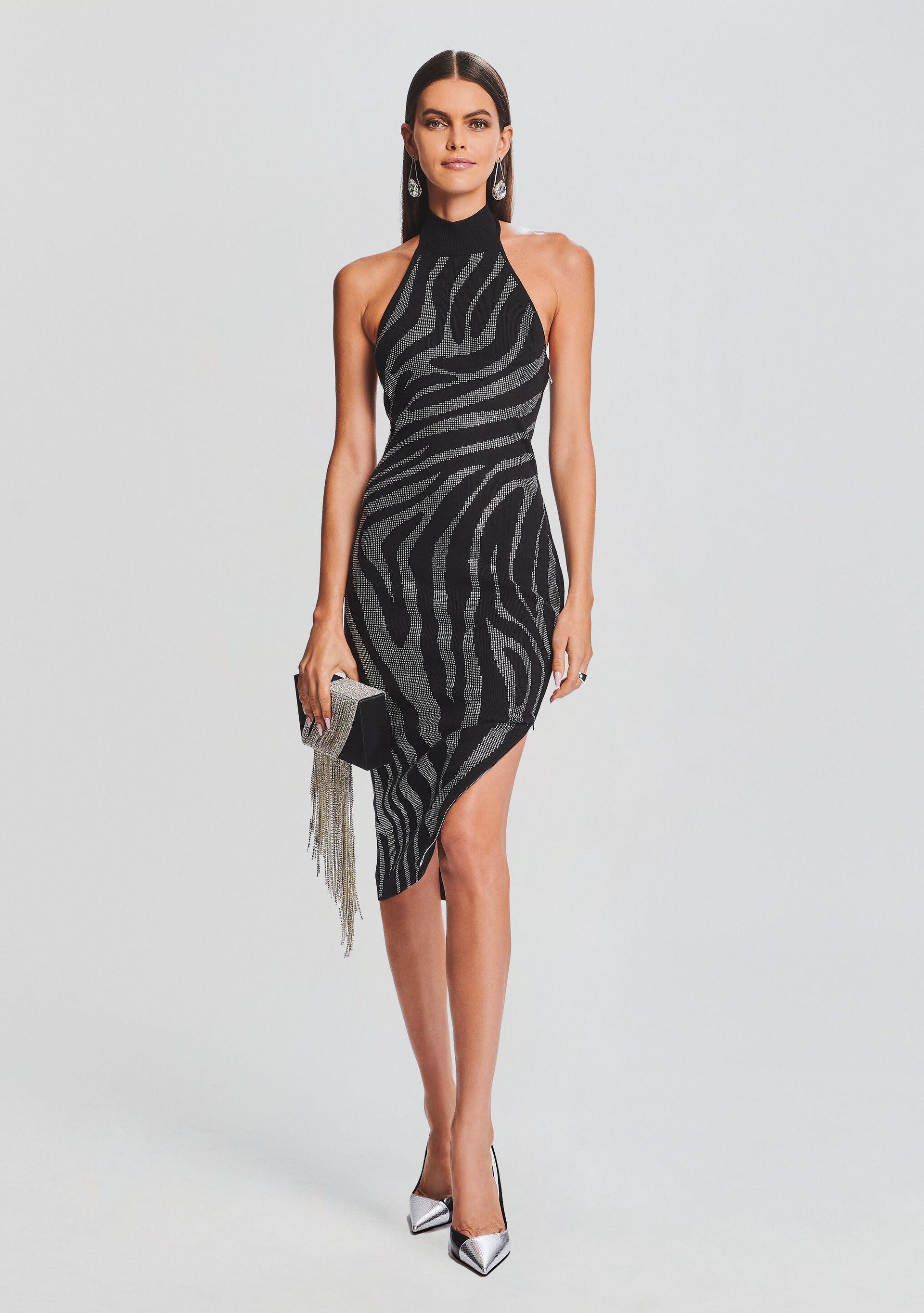 kaisley flare knitted dress CHRYSTA KNIT DRESS main image 1