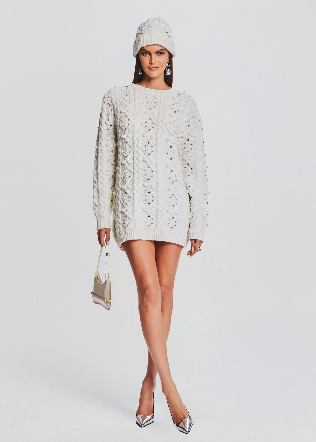 Maple Embellished Sweater Dress Retrofete Maple Embellished Sweater Dress Retrofete