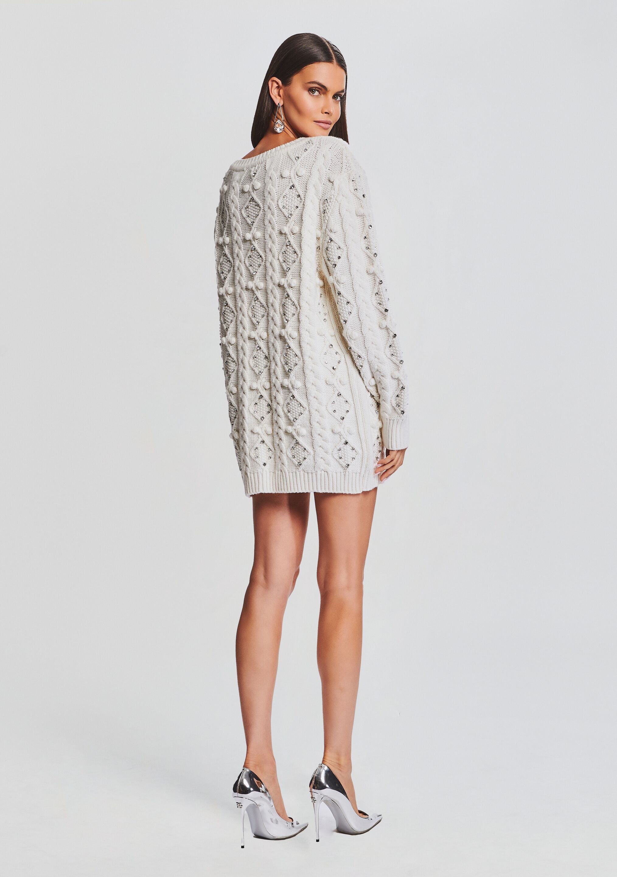 Ivory hot sale sweater dress