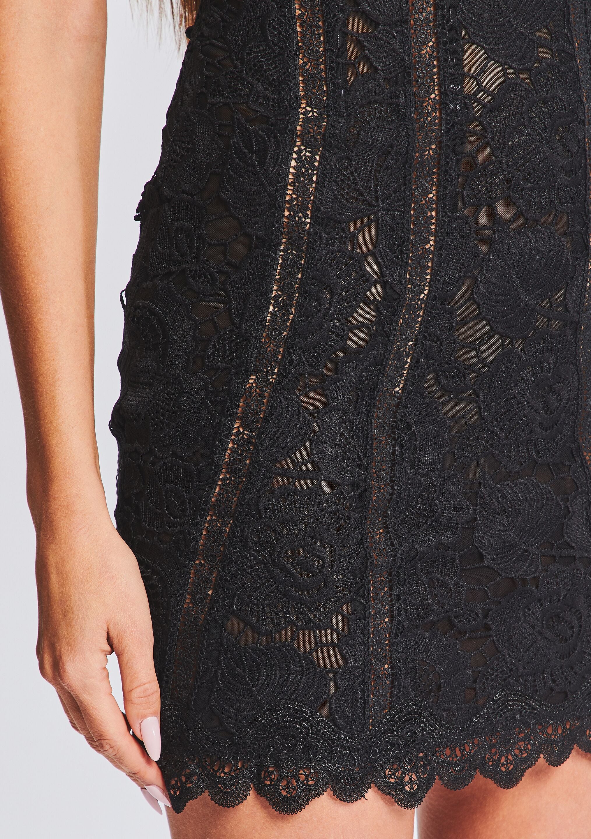 Paris lace bodycon dress sale