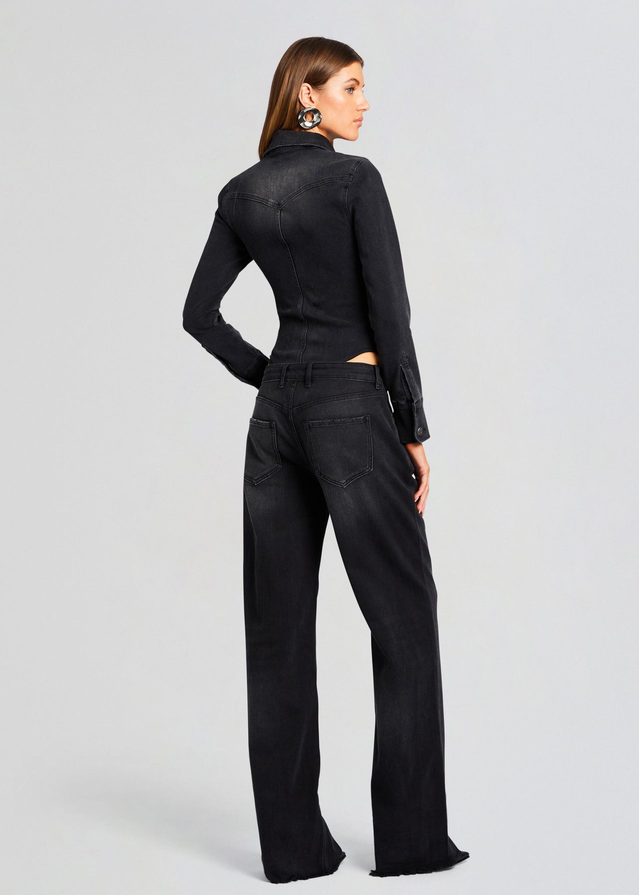 Buy Check Shapewear Bootcut Trousers from Next Luxembourg
