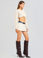 Karissa Teddy Denim Skirt