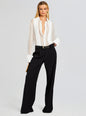Meghan Panelled Silk Blouse