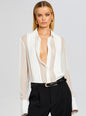 Meghan Panelled Silk Blouse