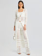 Alaia Knit Crochet Cardigan
