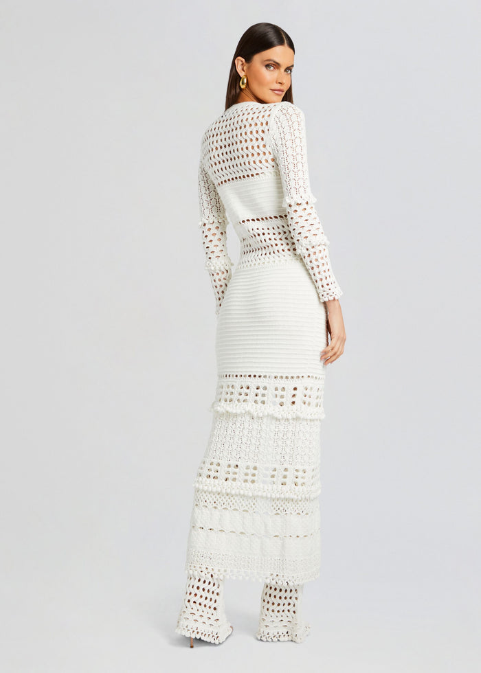 Alaia Knit Crochet Cardigan