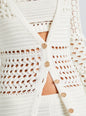 Alaia Knit Crochet Cardigan