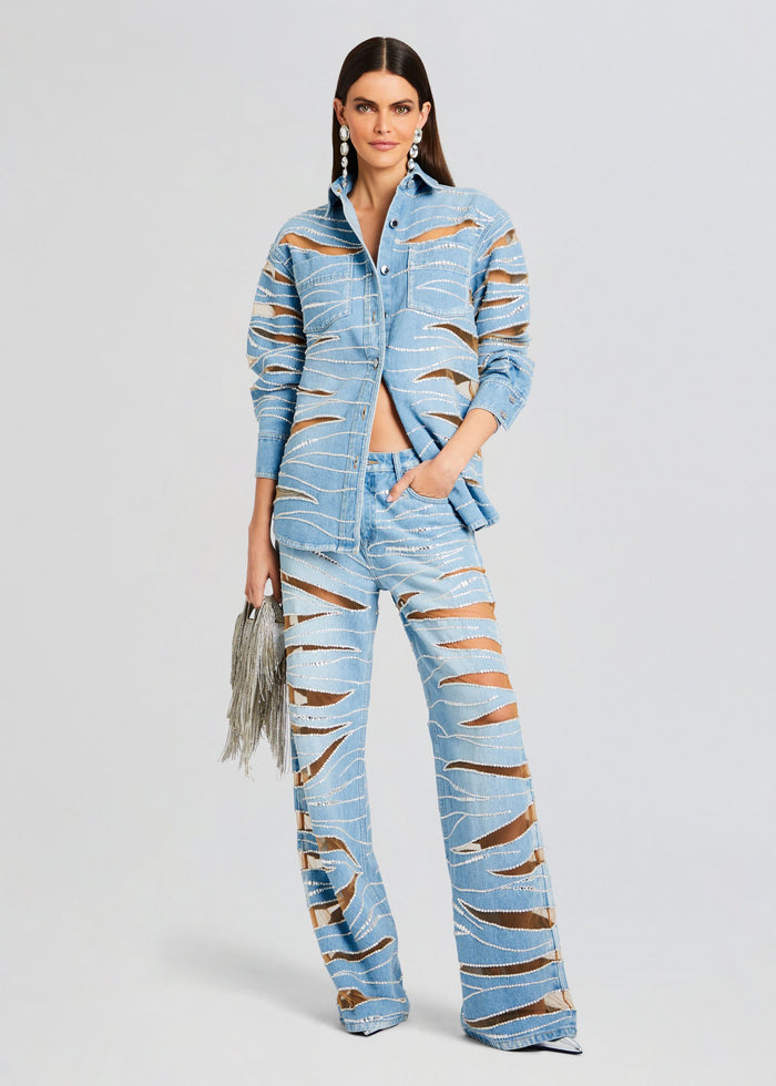 Renzo Embellished Denim Jean