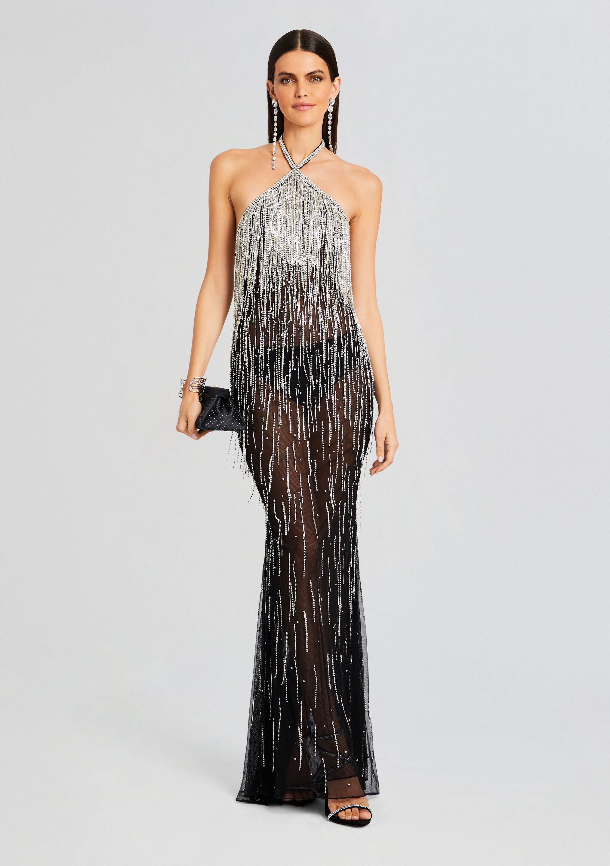 Fringe Tassels Gown by Chisel by Meghna Ramrakhiya at Aza Fashions | Ladies  gown, Bodycon gown, Aza fashion