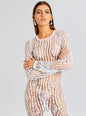 Cherri Sequin Crochet Dress