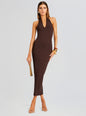 Lozza Halter Neck Maxi Dress