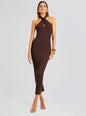 Lozza Halter Neck Maxi Dress