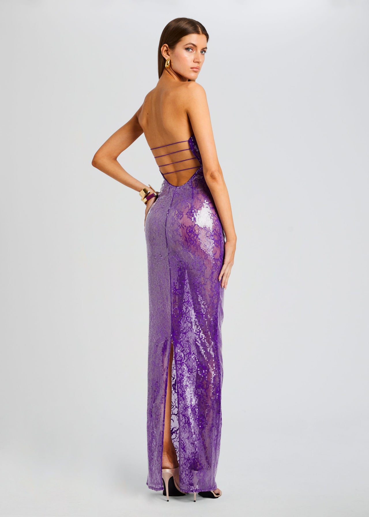 Lucia Sequin Lace Dress Retrofete Lucia Sequin Lace Dress Retrofete