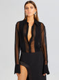 Meghan Panelled Silk Blouse