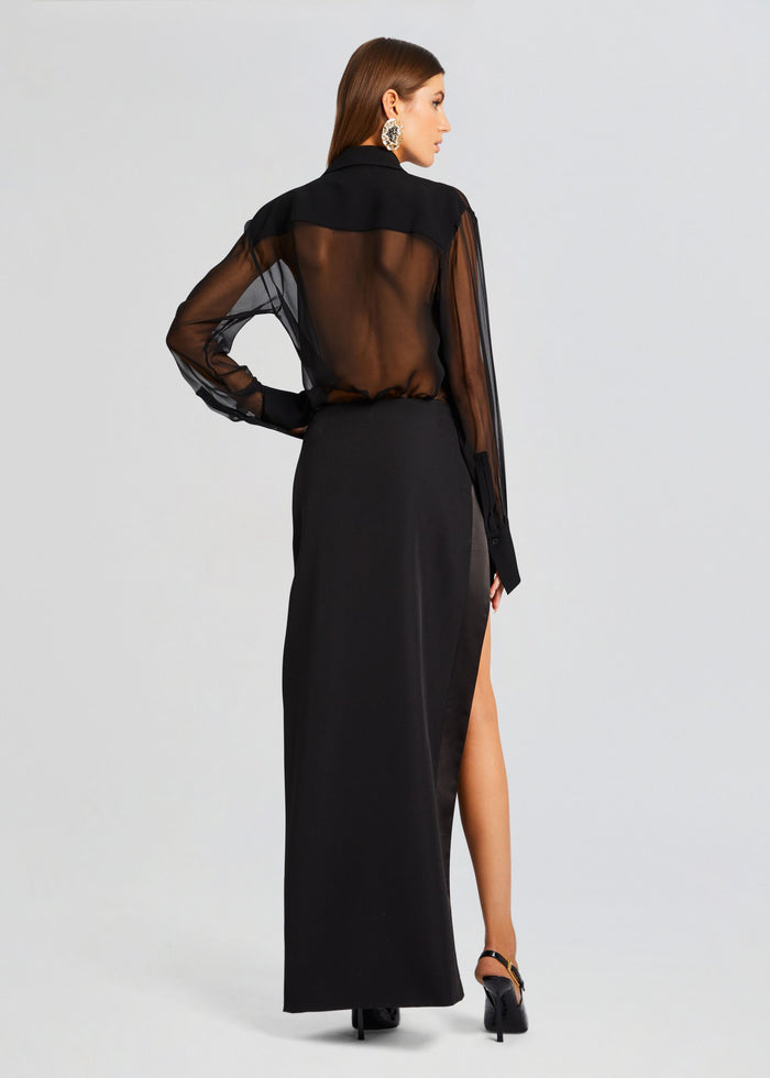 Meghan Panelled Silk Blouse