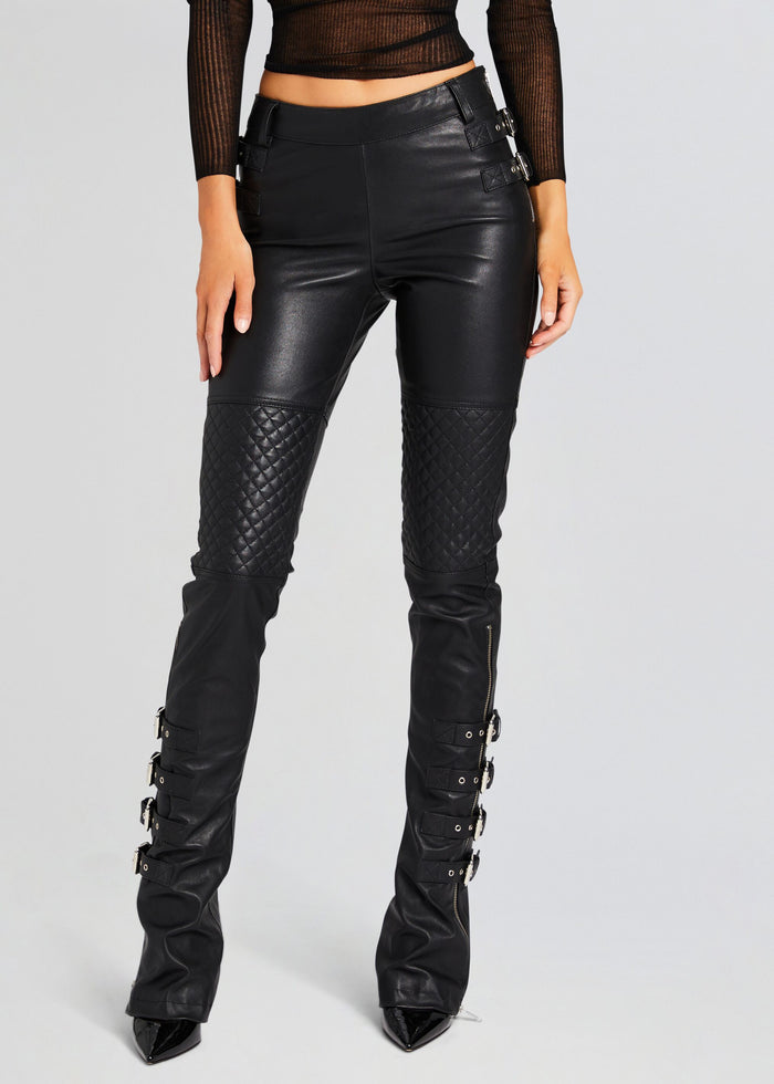 Della Leather Pant