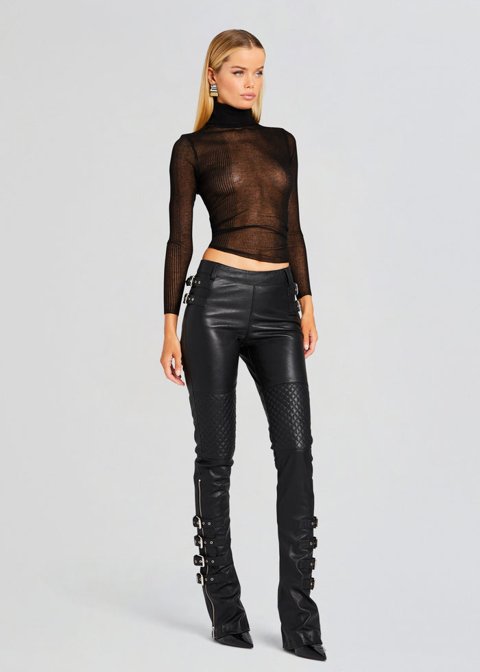 Della Leather Pant