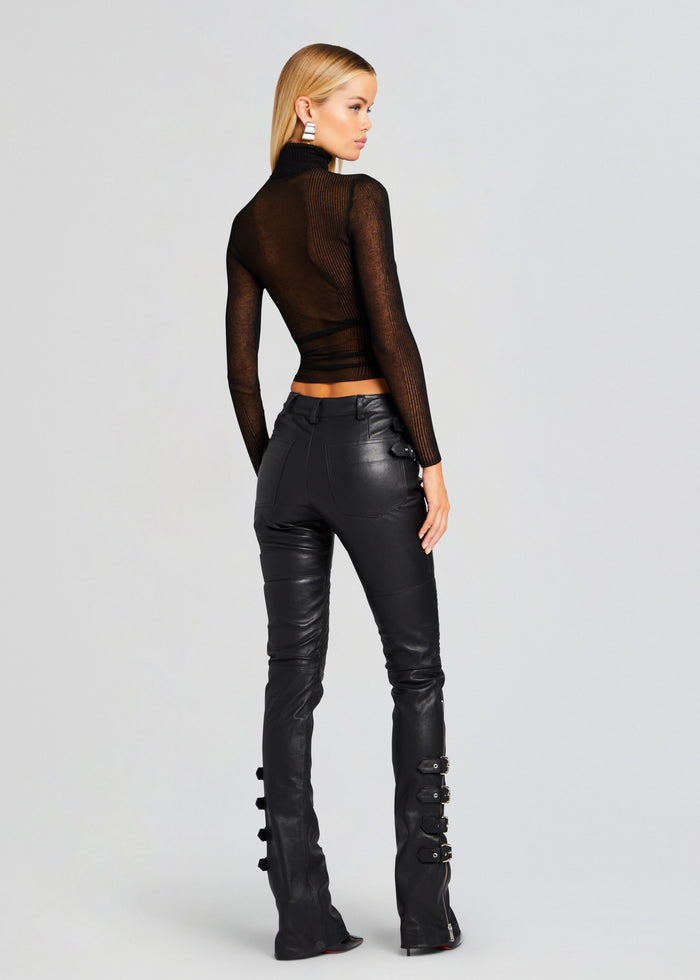 Della Leather Pant