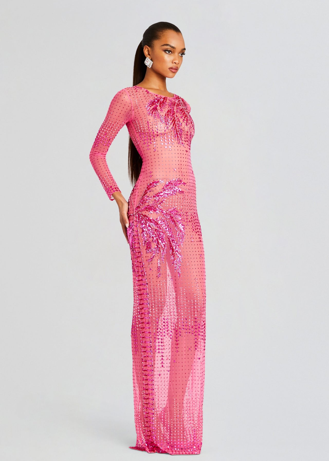 ultra pink dress The Irma Maxi Dress in Ultra Pink Solace London