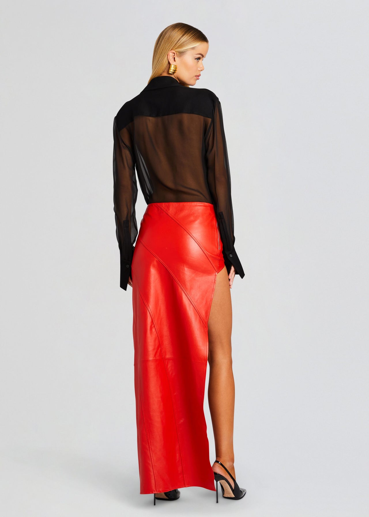Tash Leather Skirt