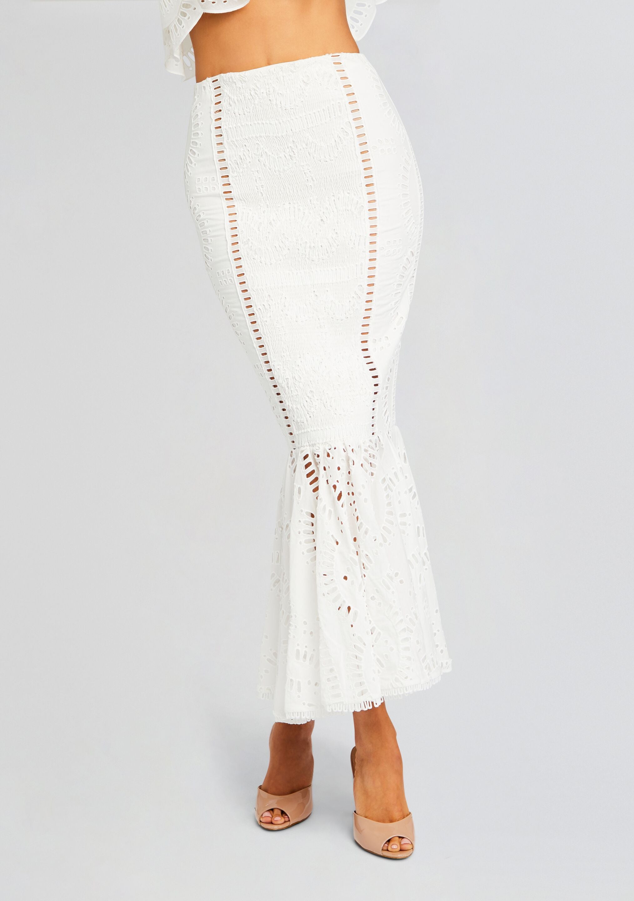 ワンピース A FERRETTI Women Long Skirts J042716190001 White Ecommerce_Crop-23-12-