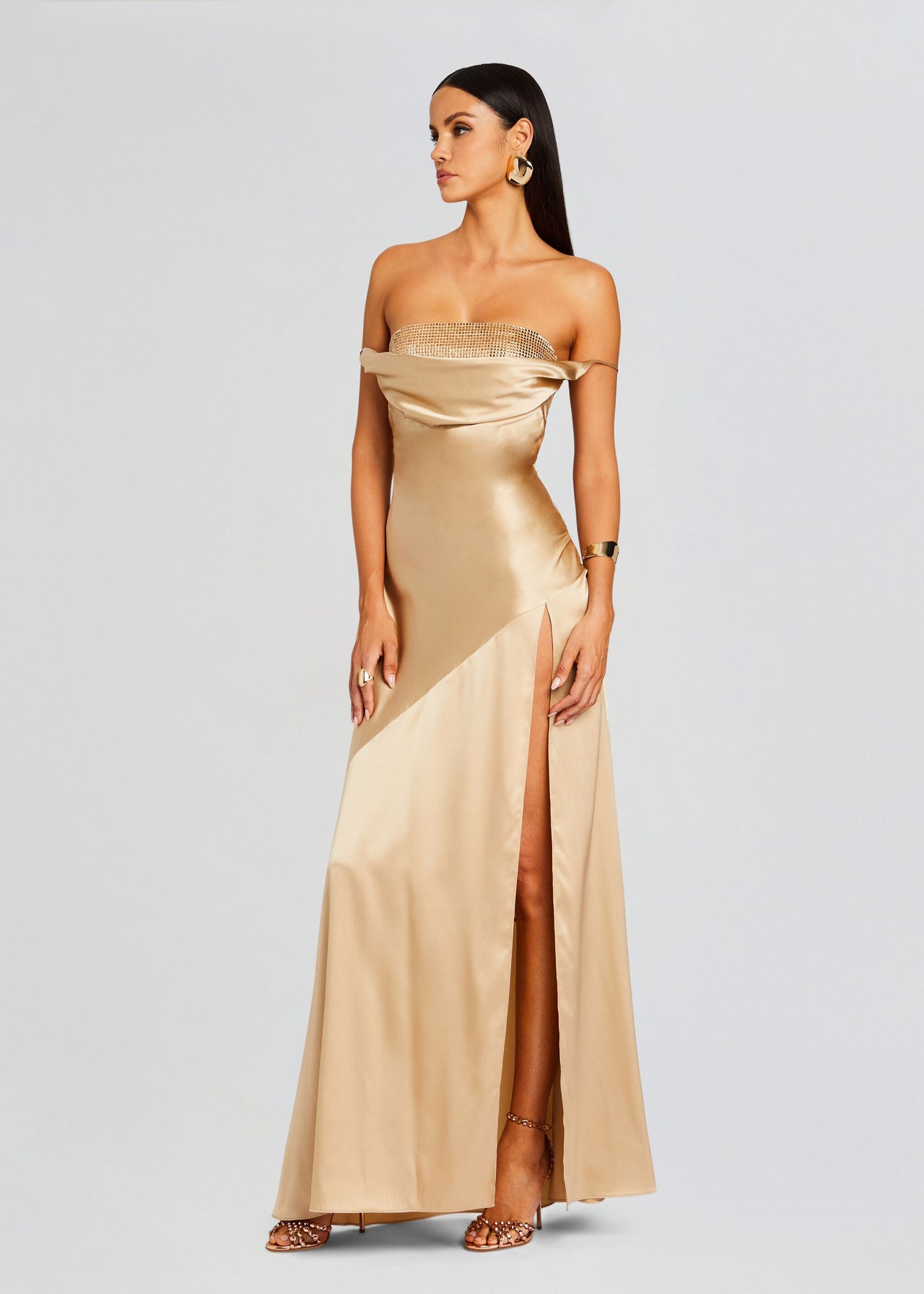 Emery Embellished Silk Dress Retrofete Emery Embellished Silk Dress Retrofete
