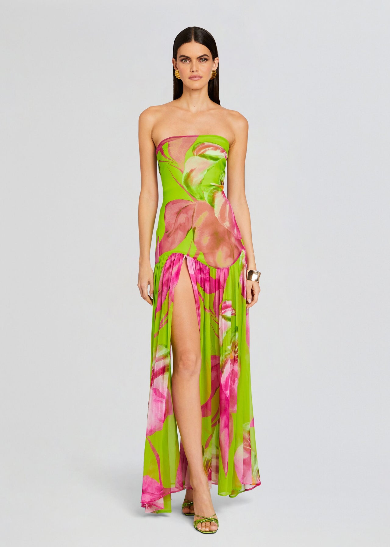 lime green silk dress Marisol Silk Dress – Retrofete
