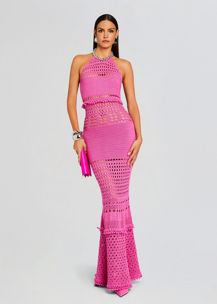 Mesa Knit Crochet Dress