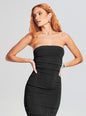 Martha Strapless Midi Dress