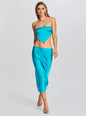 Penina Silk Midi Skirt