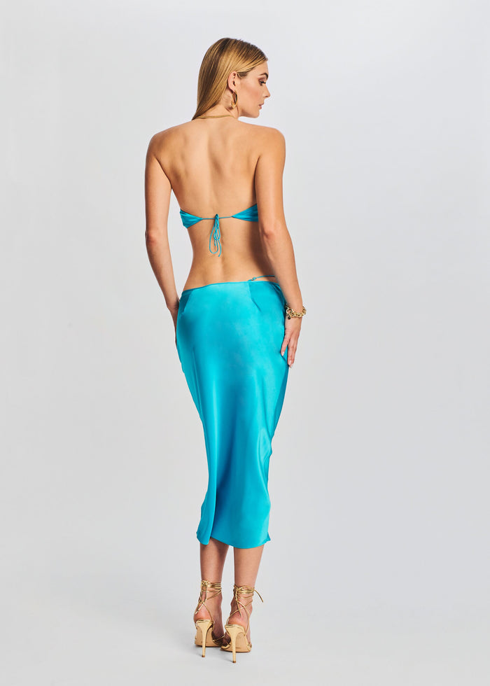Penina Silk Midi Skirt