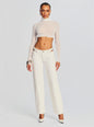 Julie Crop Long Sleeve Top